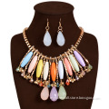 Factory directly wholesale resin beads necklace earring set wholesale